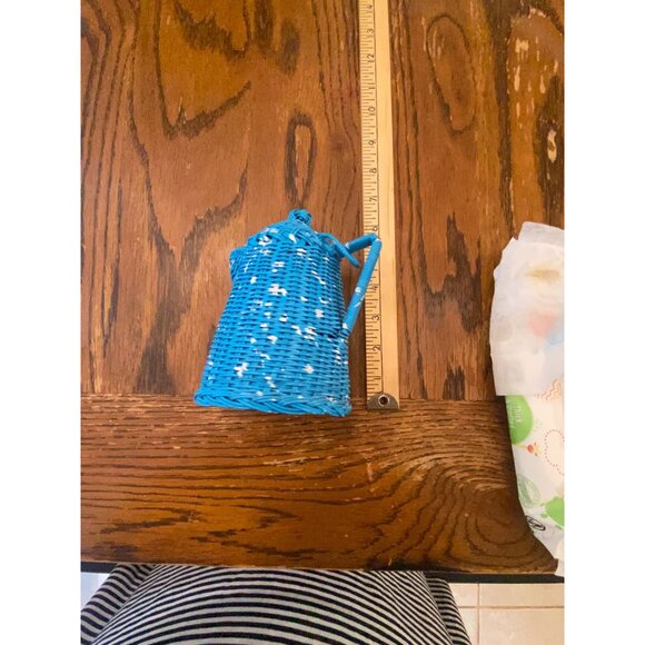 Vintage Wicker Splatter Coffee Pot - Picture 7 of 8